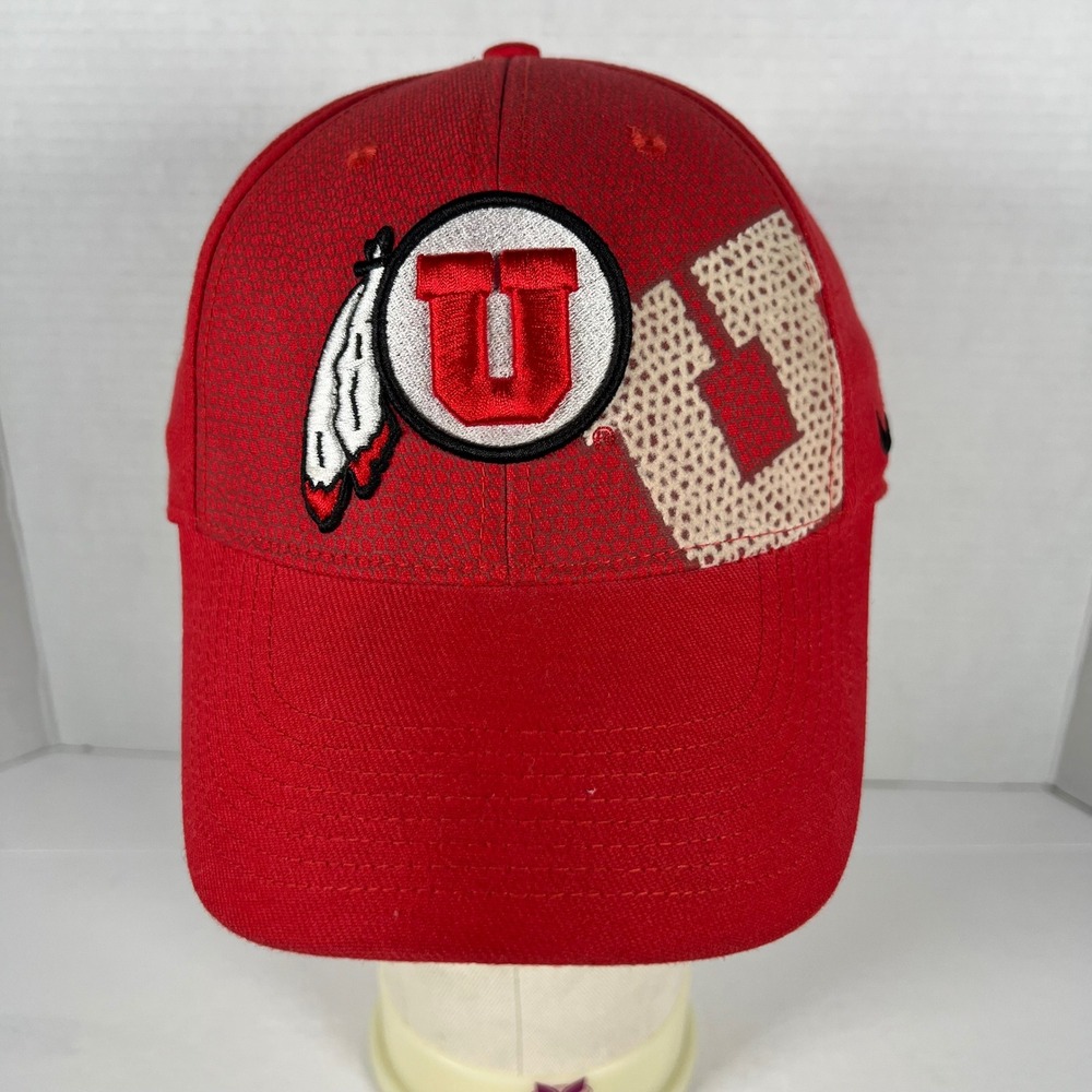 Nike Utah Utes Hat Mens One Size Red NCAA College Baseball Cap